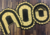 Jogo de Banheiro Dourado com preto - Crochê