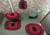 Jogo de Banheiro Vermelho e Preto - Crochê - comprar online