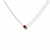 Collar solitario zirconia