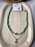 Collar doble aqua