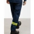 JEANS MEZCLILLA 14 OZ. SUAVIZADO CON CINTA REFLEJANTE BICOLOR