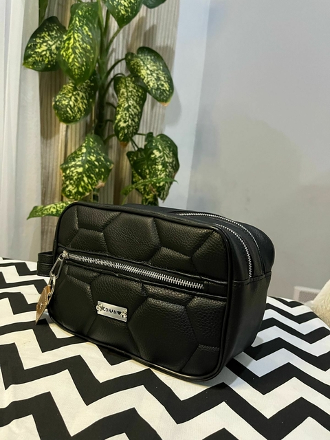 Neceser Conan Alfio – Eco Cuero Negro Premium - comprar online