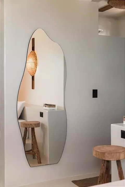 Espelho Orgânico Irregular Decoração Sem Led.