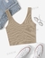 SHEIN Essnce Top De Punto Ribeteado En V Cuello