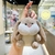 Llavero peluche conejito cachetón