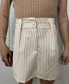 SHORT SAIA ALFAIATARIA LISTRADO - ANA - comprar online