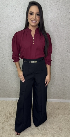 CALÇA ALFAIATARIA PANTALONA COM CINTO - CINTHIA - comprar online