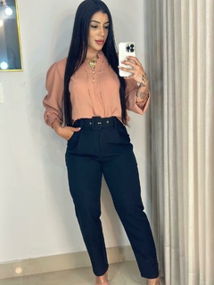 CALÇA ALFAIATARIA COM CINTO - VERONICA na internet