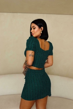 CONJUNTO BRILHO SAIA CURTA E CROPPED - WAYNE - Amora Rosa