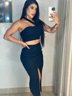 CONJUNTO SAIA E CROPPED TRICOT - MAITÊ na internet