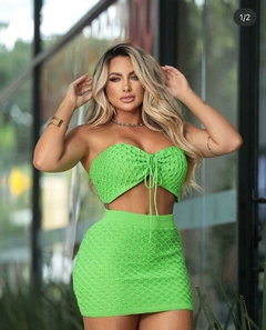 CONJUNTO CROPPED E SAIA TRICOT MODAL - CATARINA