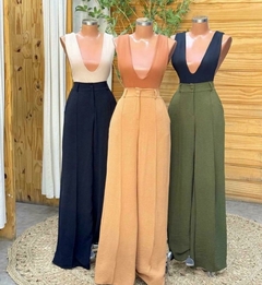 CALÇA PANTALONA COM ELÁSTICO - LARISSA