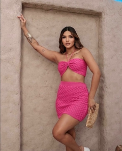 CONJUNTO CROPPED E SAIA TRICOT MODAL - CATARINA na internet