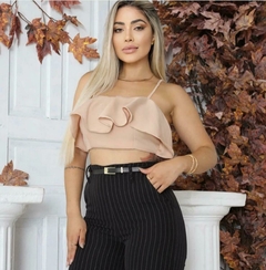 CALÇA LISTRADA ALFAIATARIA - LIZ - comprar online