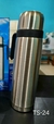 TERMO 1L INOXIDABLE PLATEADO MEDIA MANIJA