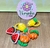 Imagem do Trio de elasticos - Emborrachado frutinhas e florzinhas