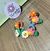 Trio de elasticos - Emborrachado frutinhas e florzinhas - florzinhastore