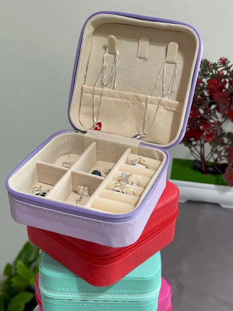 Mini Porta Joias com Zíper