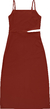 Vestido Midi Feminino Decote Reto Fenda Costas Em Viscose - ENFIM ref.119314 - comprar online