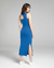 VESTIDO MIDI FEMININO DECOTE CUT OUT EM RIBANA Ref.109988 - comprar online