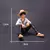 Anime Luffy Posição Sentada Action Figure, Modelo PVC, Coleção Estátua, Boneca Estatueta, Brinquedo para Presente de Aniversário, 12cm, 1 Pc