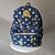 Mochila grande jeans poá com patches - comprar online