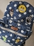 Mochila grande jeans poá com patches - Whippin'
