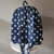 Mochila grande jeans poá com patches - loja online