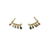 Brinco Ear Cuff Pedras Coloridas