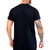 Camiseta Camisa Slim Masculina Algodão Preta - comprar online