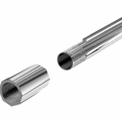 Braço/Cano de Chuveiro Universal de 40cm Aluminio Polido CAIXA/6 na internet