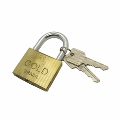 Cadeado para Fechaduras Gold de Latão 30mm Caixa/10un - comprar online