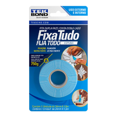 Fita Dupla Face Espuma Fixa Tudo 12mmx1,5m PCT/12
