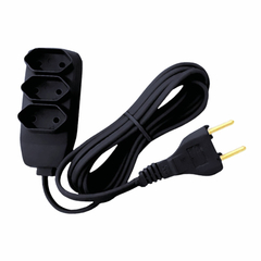 Extensão Elétrica 3M 2Polos+Terra CAIXA/6UN