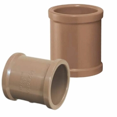 Luvas Cano Pvc Krona Cola 3/4 Marrom PCT/50 Unidades