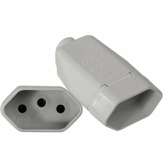 Pino Tomada Femea 2 Polos +Terra Branco CAIXA/10 - comprar online