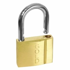 Cadeado Gold de Latão 40mm Caixa/5UN - A7 utilidades