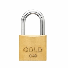 Cadeado para Fechaduras Gold de Latão 30mm Caixa/10un