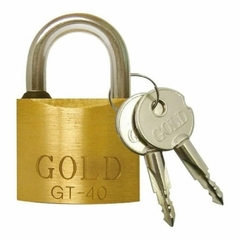Cadeado Gold de Latão 40mm Caixa/5UN na internet