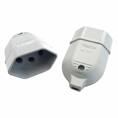 Pino Tomada Femea 2 Polos +Terra Branco CAIXA/10