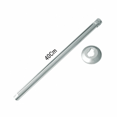 Braço/Cano de Chuveiro Universal de 40cm Aluminio Polido CAIXA/6 - comprar online