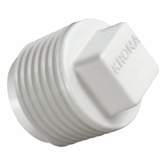 Plug de Rosca 1/2 Branco Krona PCT/50