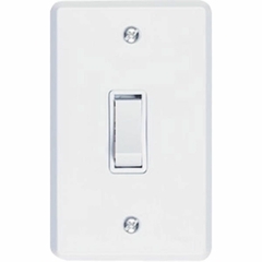 Interruptor 1 Tecla Com Placa Branca CAIXA/6 - A7 utilidades