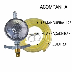 Regulador de Gás com Mangueira Caixa/15UN