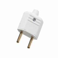 Plugue Tomada Pino Macho 2P Branco PCT/10 - comprar online