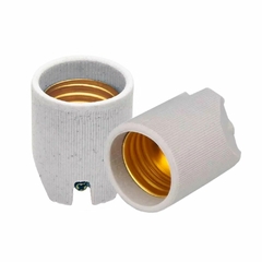 Soquete de Louça com 2 Parafusos Caixa/10un