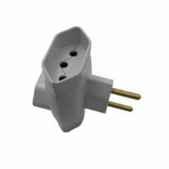 Plug Pino 3 Saidas 2 Polos Branco FLP CAIXA/10 na internet