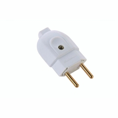 Plugue Tomada Pino Macho 2P Branco PCT/10 na internet