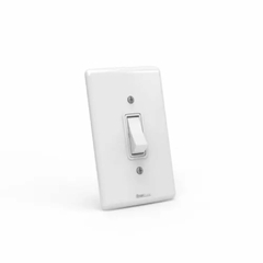 Interruptor 1 Tecla Com Placa Branca CAIXA/6 - A7 utilidades
