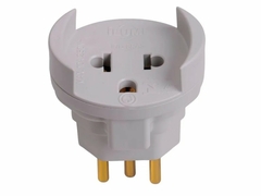 Adaptador de Tomada 2 Polos Chato +Terra 10A CAIXA/10